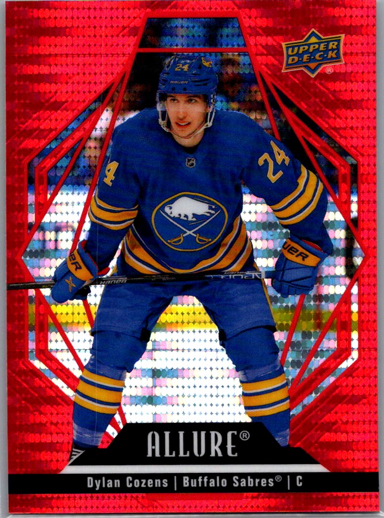 2022-23 Upper Deck Allure - Red Rainbow Dylan Cozens #62 front