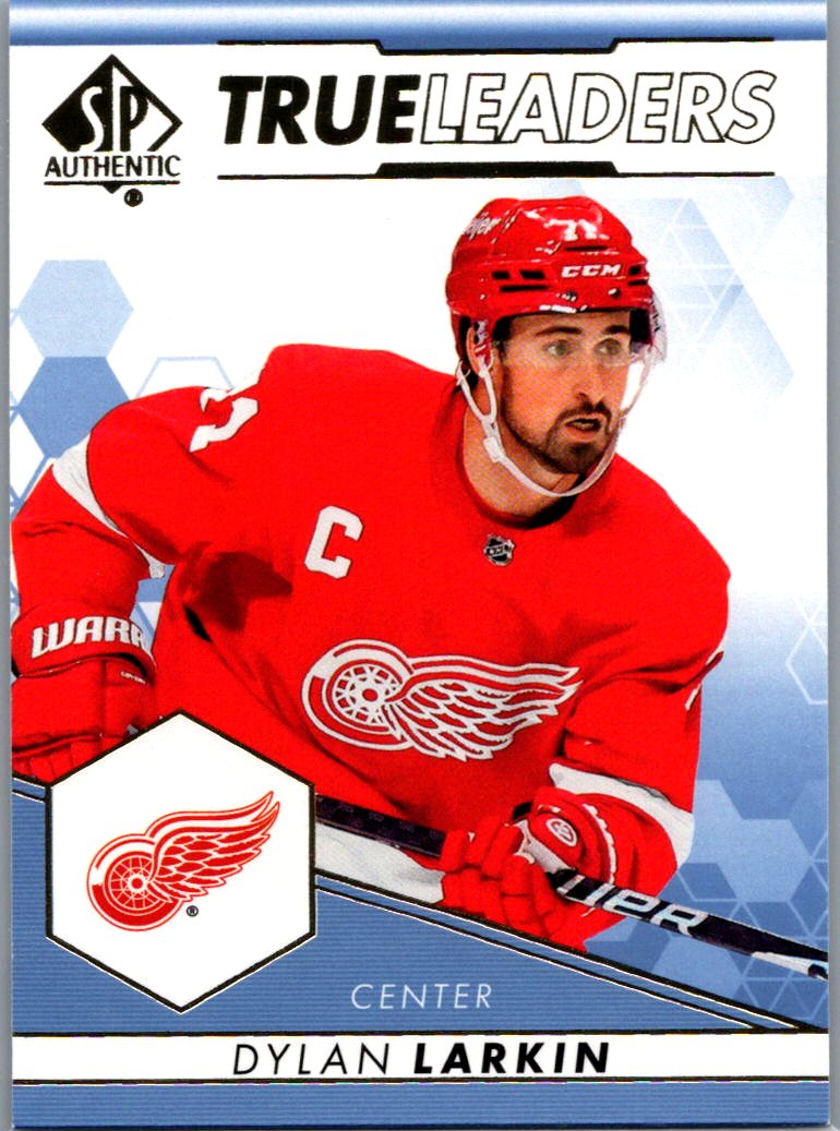 2022-23 SP Authentic - True Leaders Blue Dylan Larkin #TL-12 front