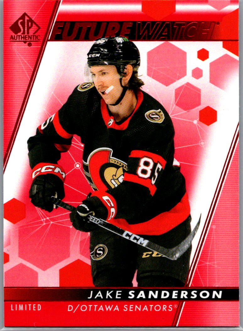 2022-23 SP Authentic - Limited Red Jake Sanderson #144 front