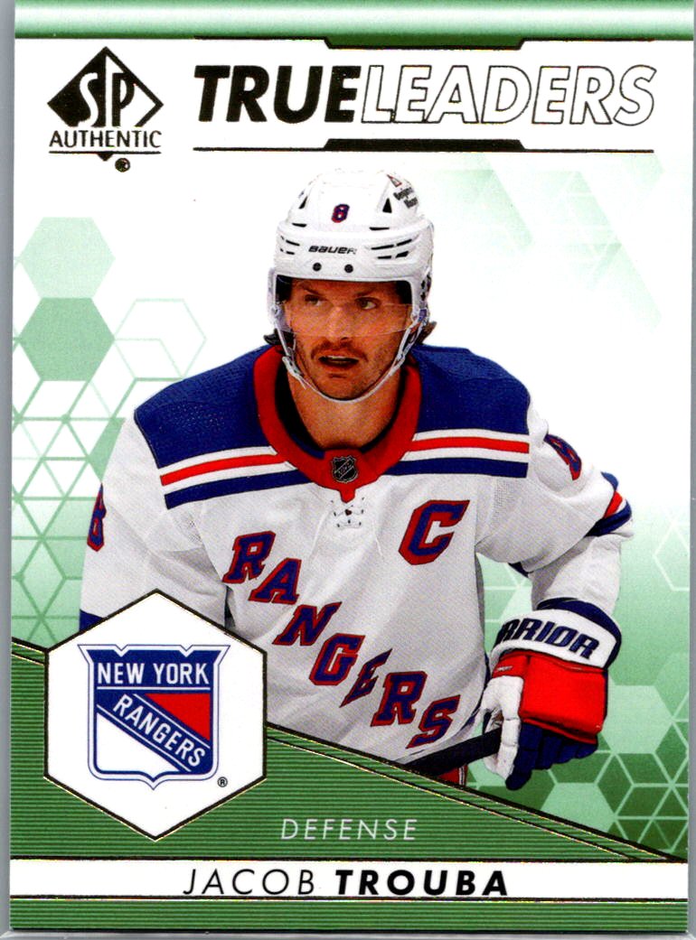 2022-23 SP Authentic - True Leaders Green Jacob Trouba #TL-15 front
