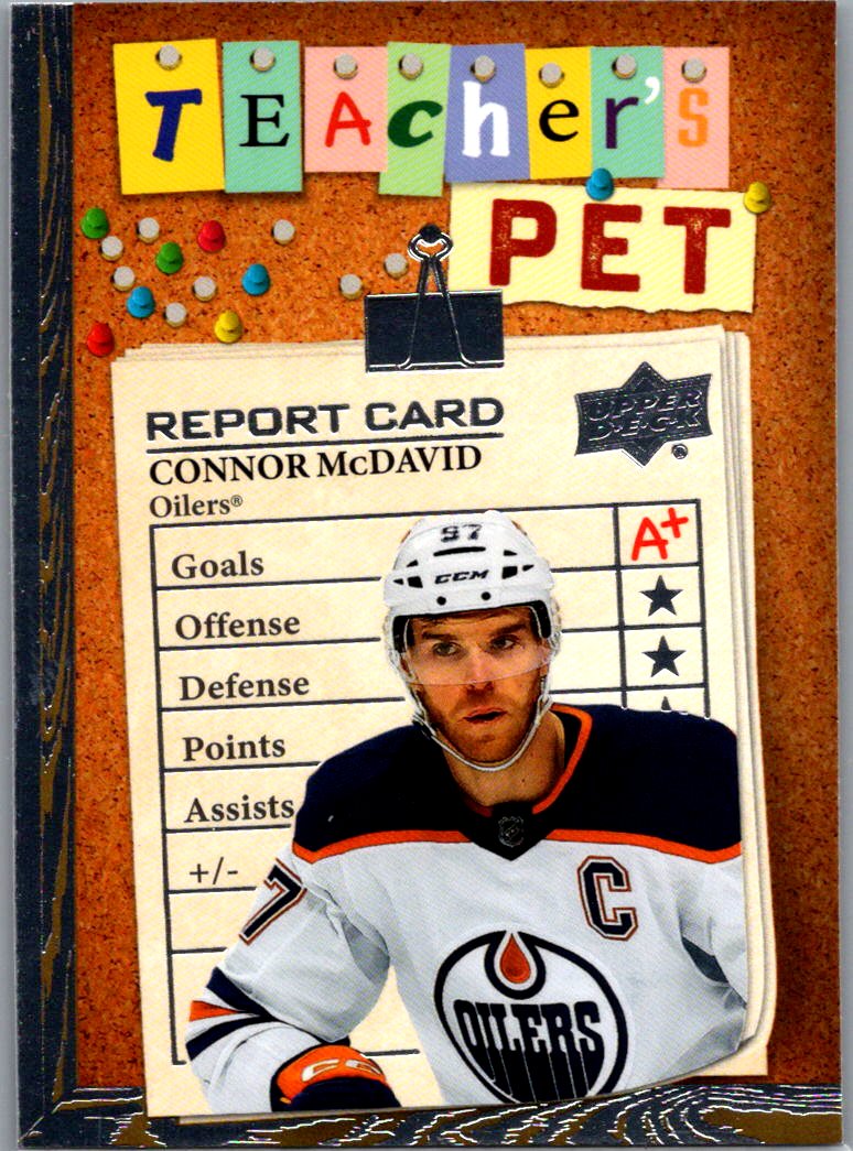 2023-24 Upper Deck - Teacher's Pet Gold Connor McDavid #TP-24 front