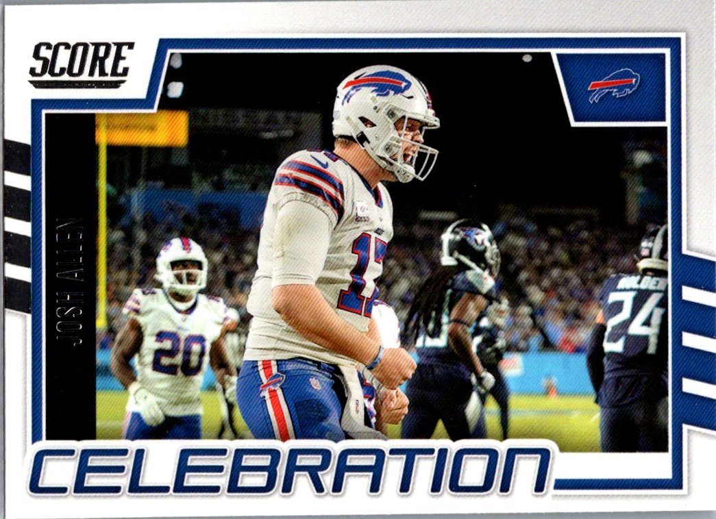 2022 Score - Celebration Red Josh Allen #C-JA front