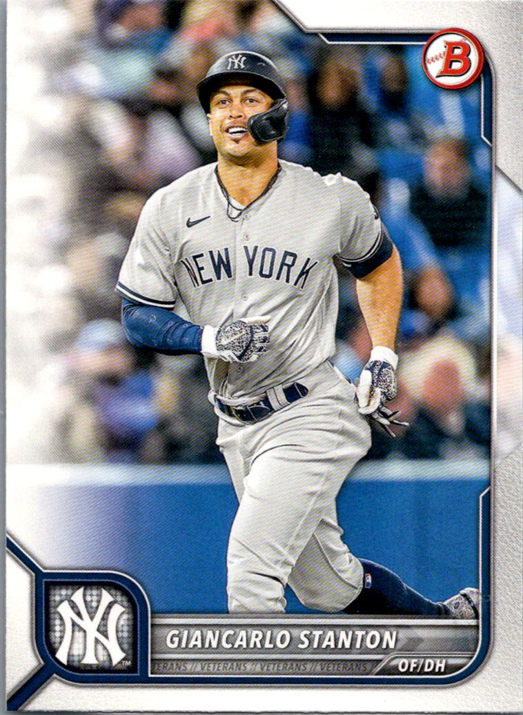 2022 Bowman Giancarlo Stanton #61 front
