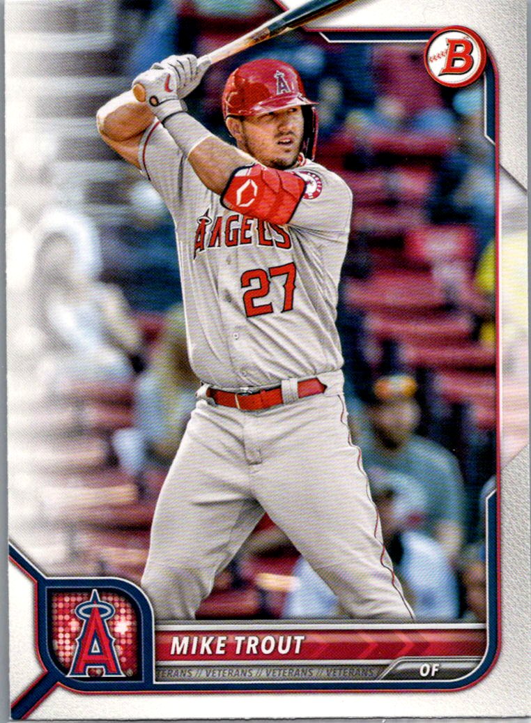 2022 Bowman Mike Trout #32 front