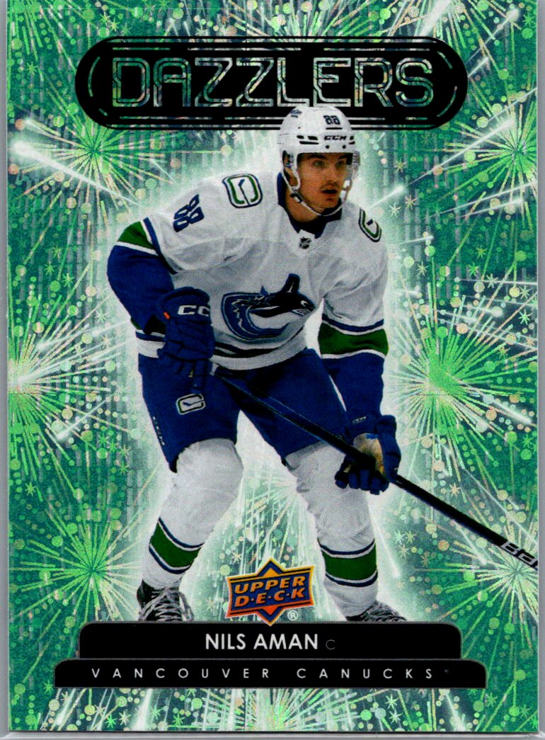2022-23 Upper Deck - Dazzlers Green Nils Aman #DZ-62 front
