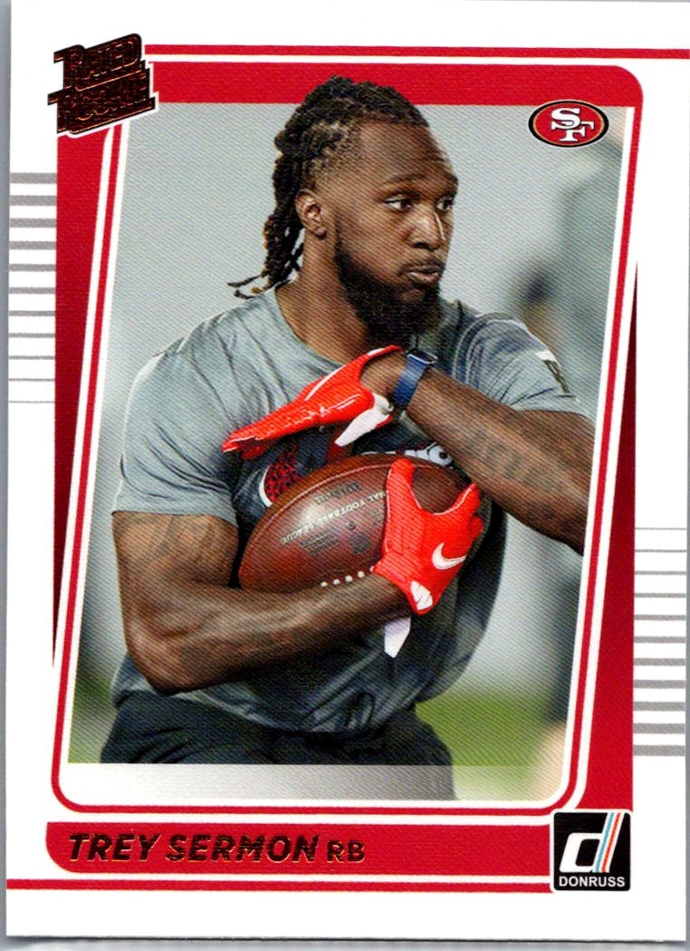 2021 Donruss - Rated Rookies Portrait Trey Sermon #279 RC front
