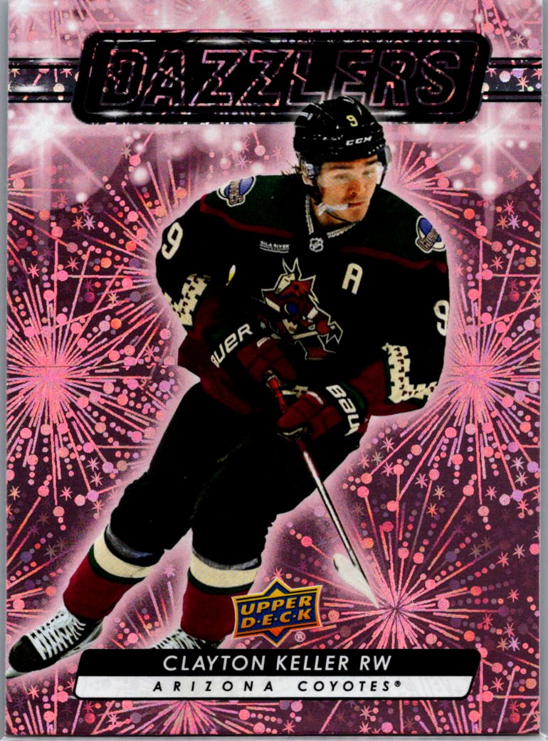 2023-24 Upper Deck - Dazzlers Pink Clayton Keller #DZ-100 front