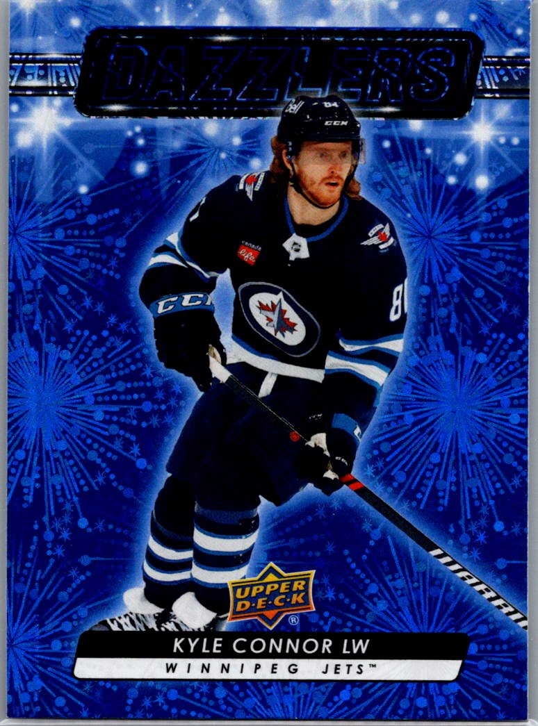 2023-24 Upper Deck - Dazzlers Blue Kyle Connor #DZ-80 front