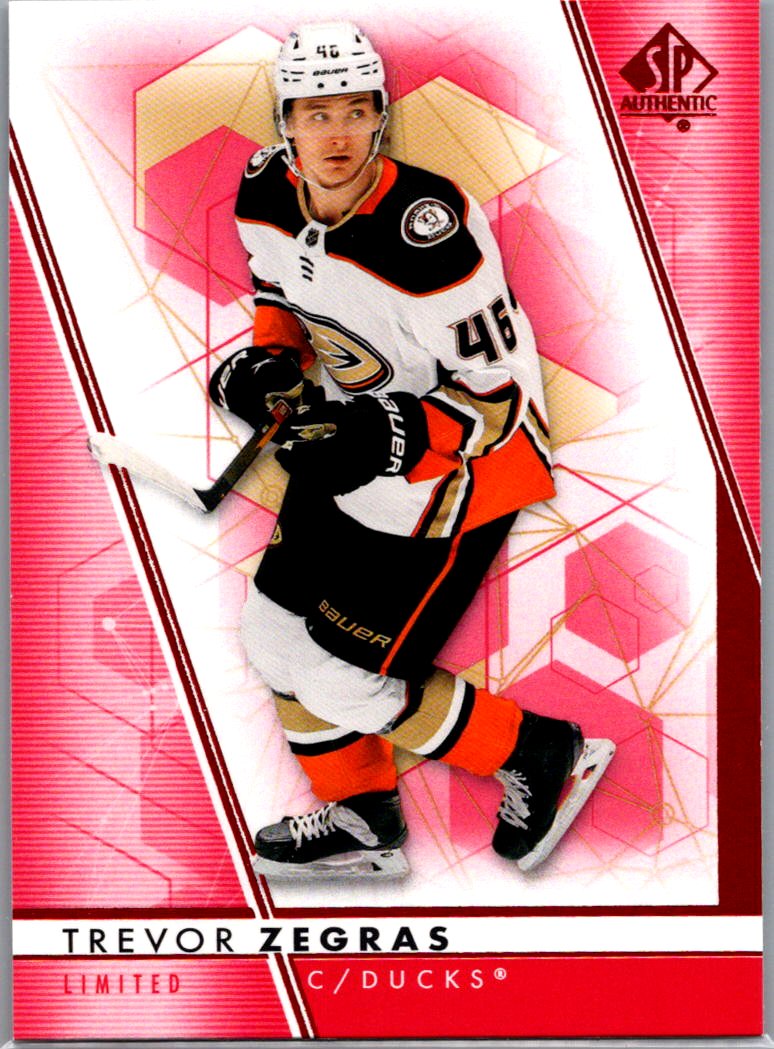 2022-23 SP Authentic - Limited Red Trevor Zegras #46 front