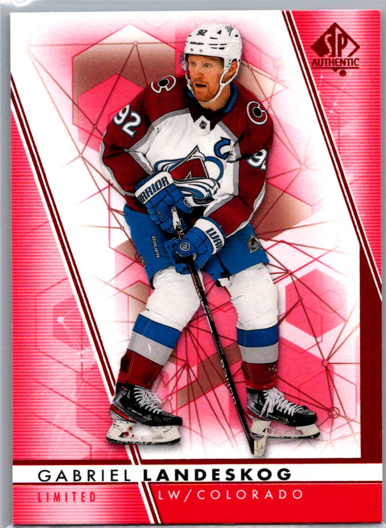 2022-23 SP Authentic - Limited Red Gabriel Landeskog #92 front