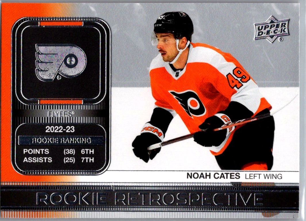 2023-24 Upper Deck - Rookie Retrospective Noah Cates #RR-20 front
