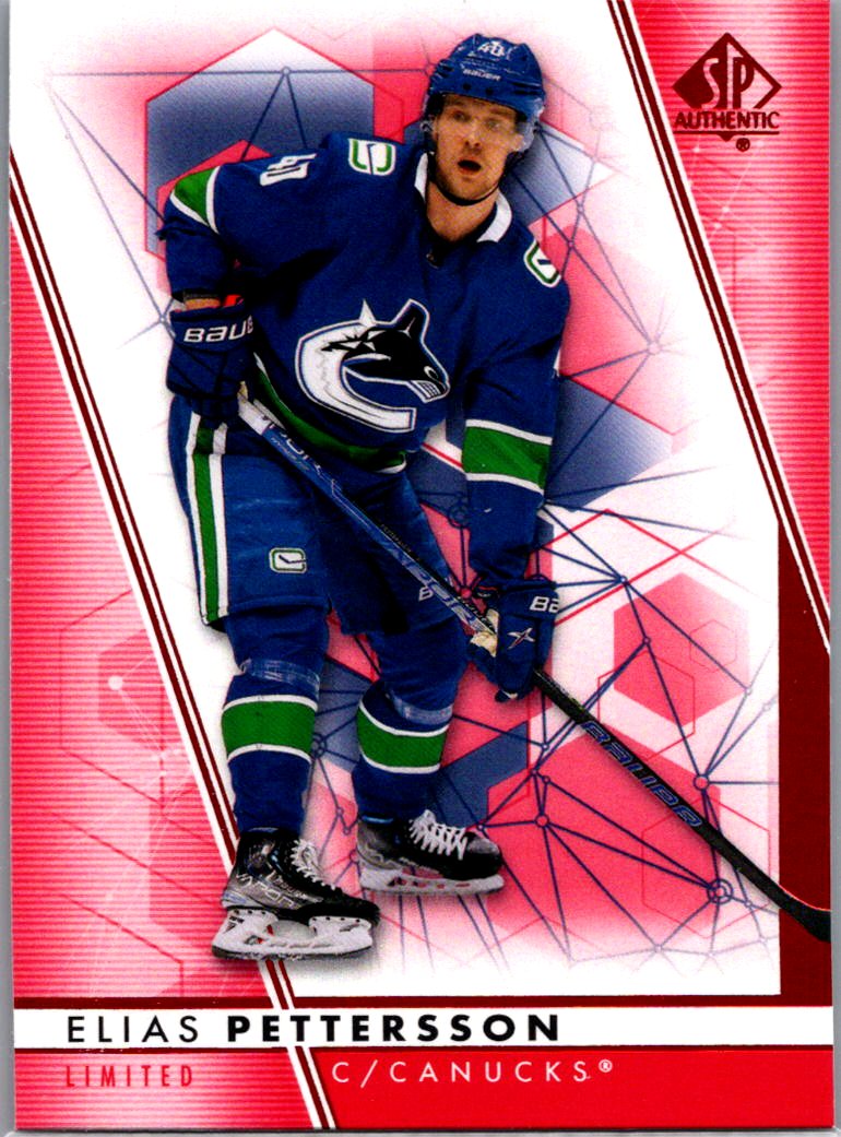 2022-23 SP Authentic - Limited Red Elias Pettersson #40 front
