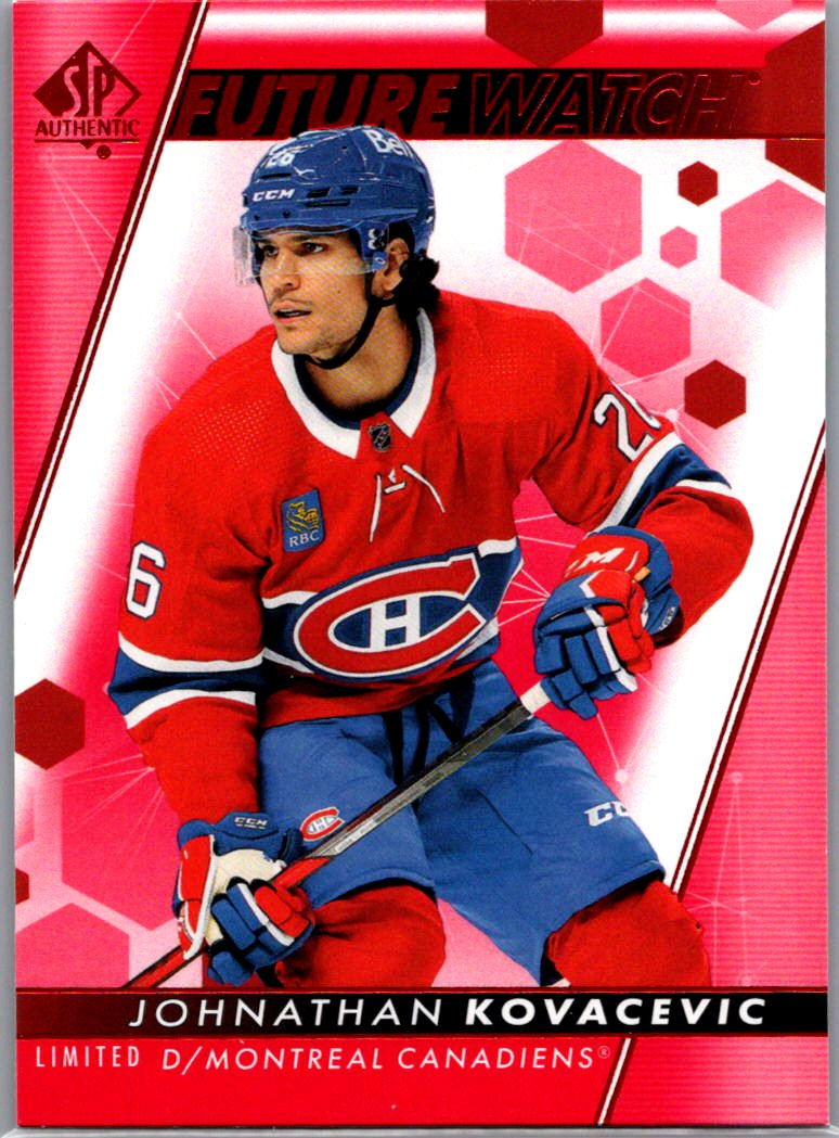 2022-23 SP Authentic - Limited Red Johnathan Kovacevic #168 front