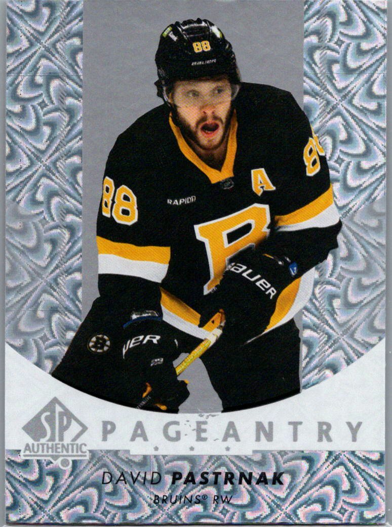 2022-23 SP Authentic - Pageantry David Pastrnak #P-39 front