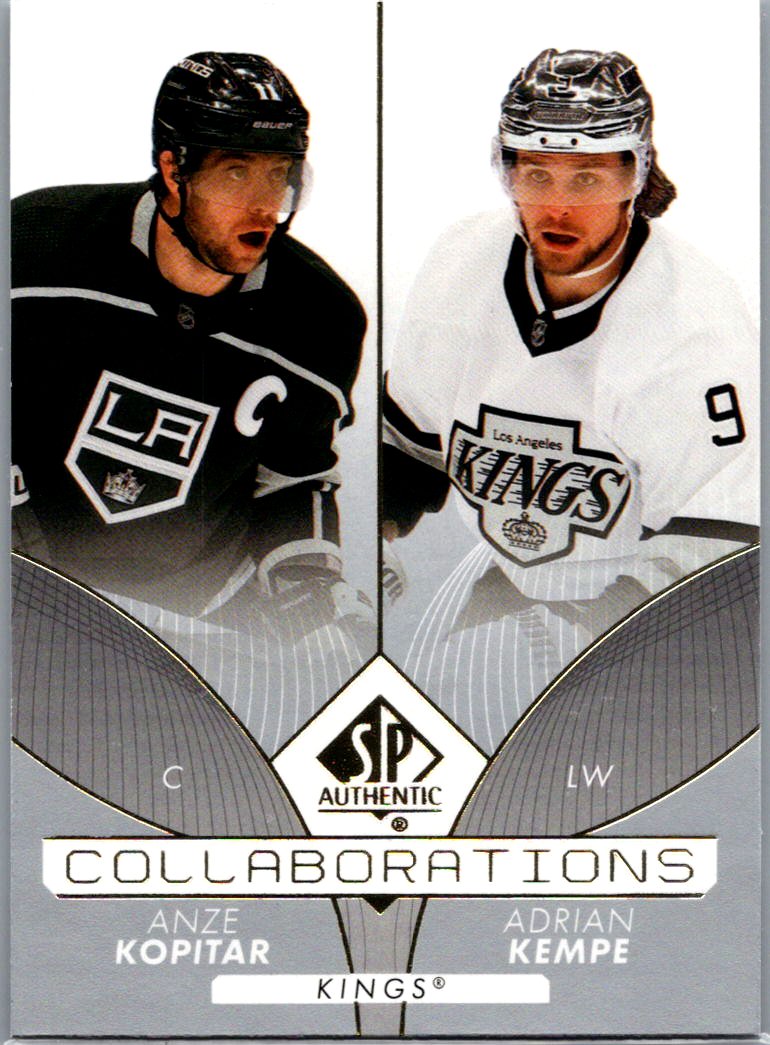 2022-23 SP Authentic - Collaborations Anze Kopitar / Adrian Kempe #C-19 front