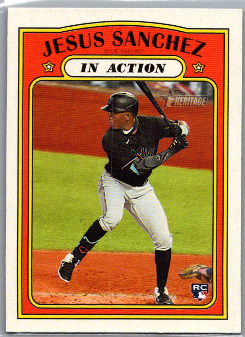 2021 Topps Heritage Jesus Sanchez #312 front