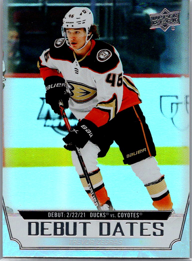 2022-23 Upper Deck - Debut Dates Trevor Zegras #DD-13 front