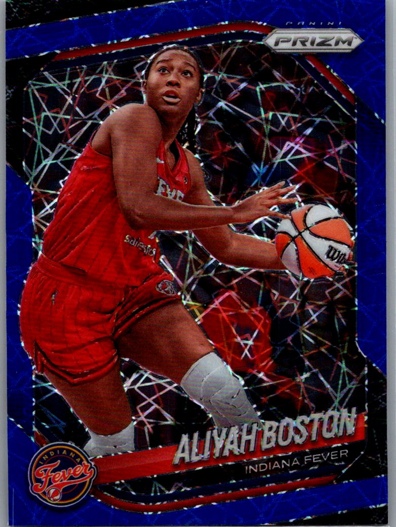 2025 Panini Prizm WNBA - Blue Velocity Prizms Aliyah Boston #75 front