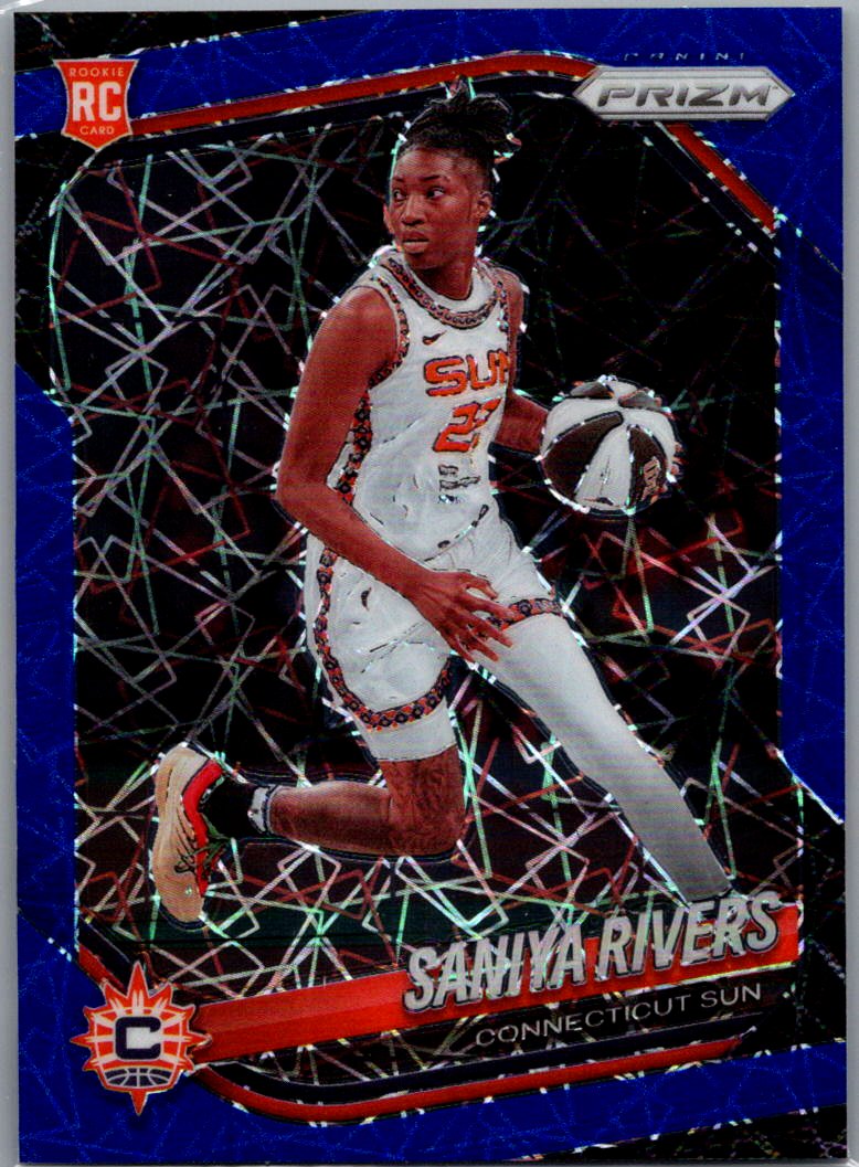 2025 Panini Prizm WNBA - Blue Velocity Prizms Saniya Rivers #131 front