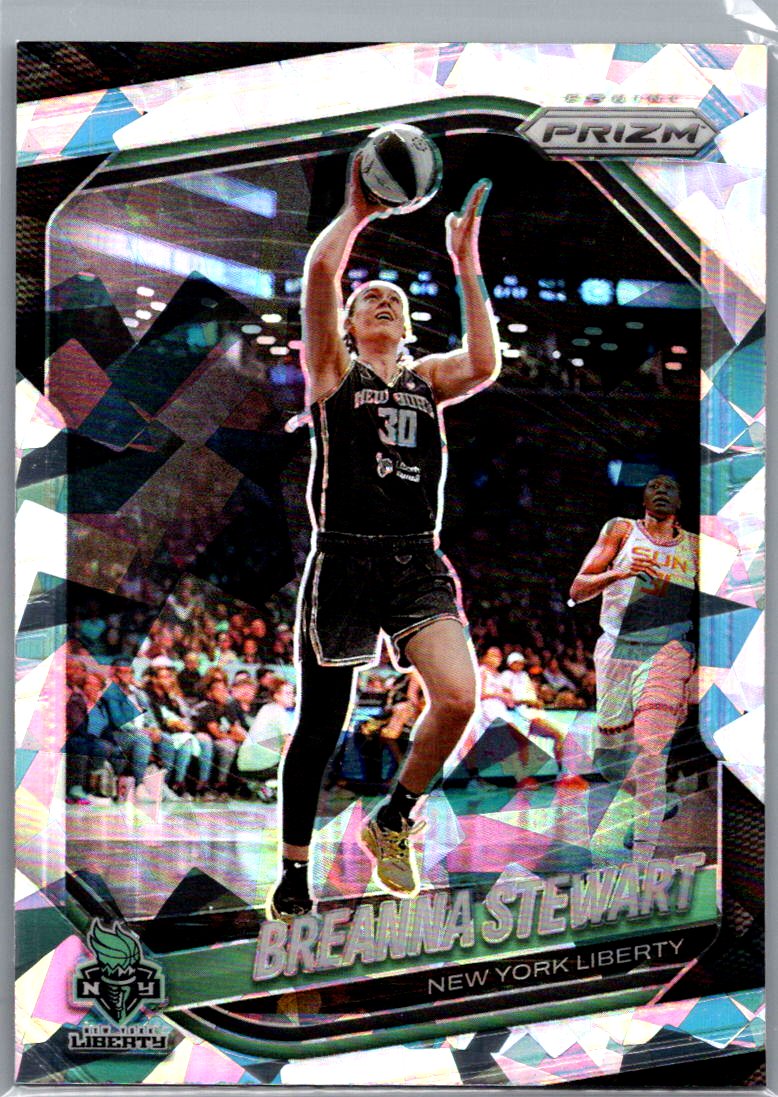 2025 Panini Prizm WNBA - Ice Prizms Breanna Stewart #26 front