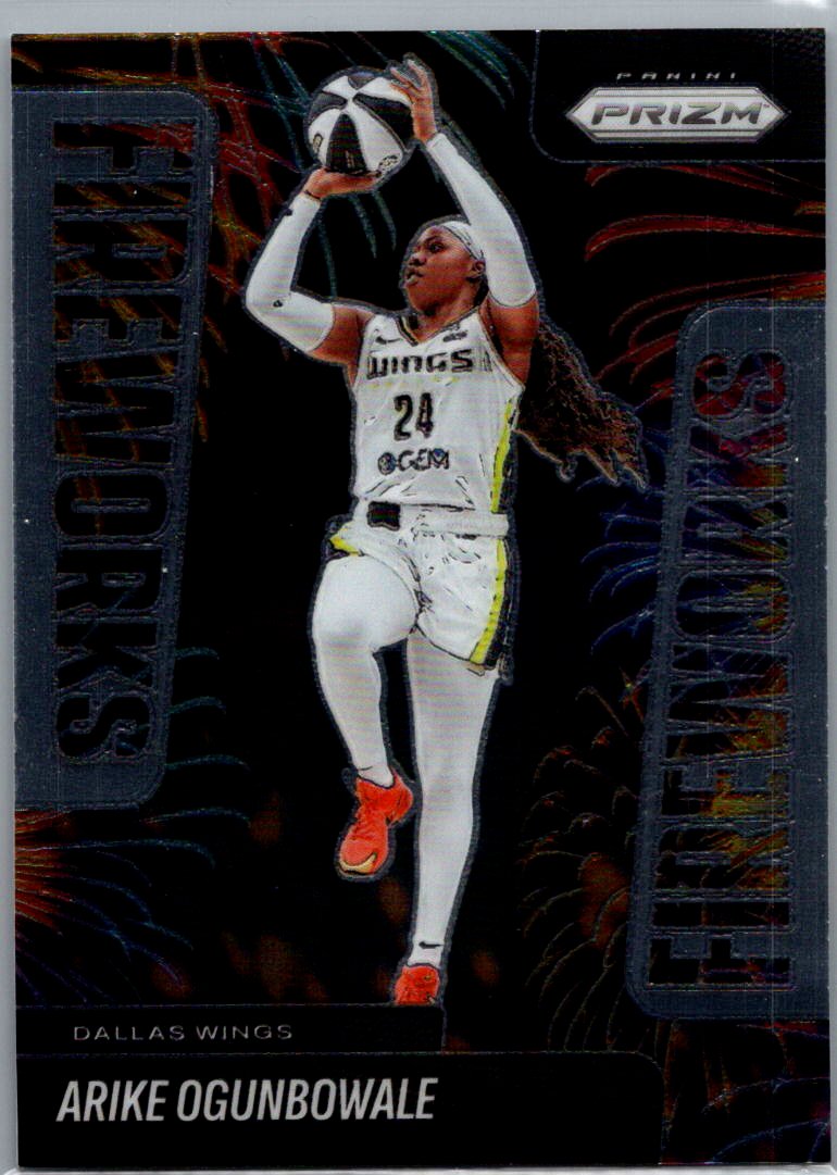 2025 Panini Prizm WNBA - Fireworks Arike Ogunbowale #8 front