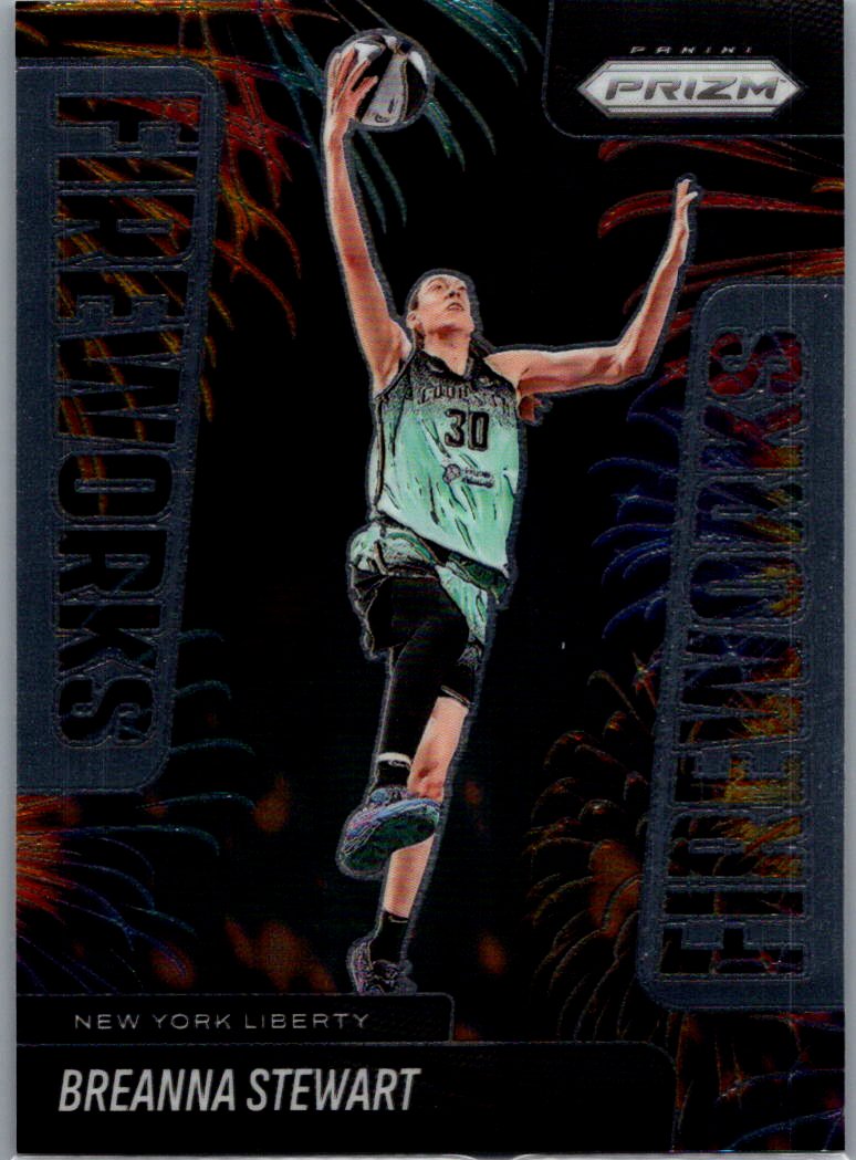 2025 Panini Prizm WNBA - Fireworks Breanna Stewart #2 front