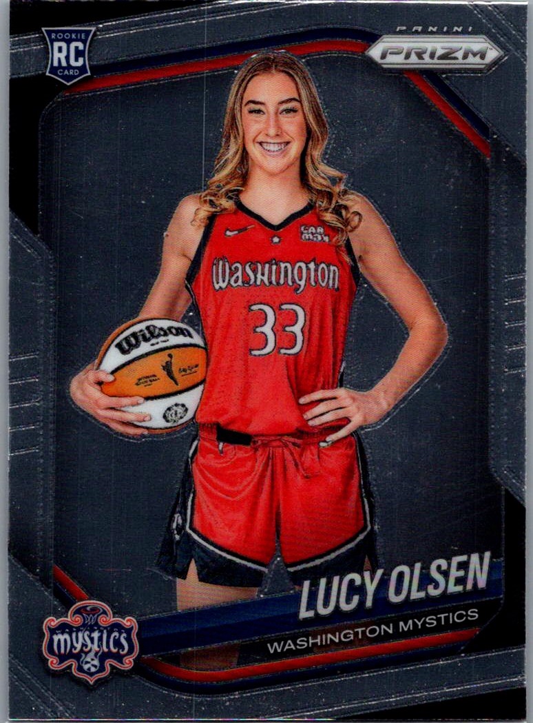 2025 Panini Prizm WNBA Lucy Olsen #145 RC front
