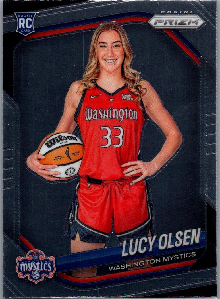 2025 Panini Prizm WNBA Lucy Olsen #145 RC front