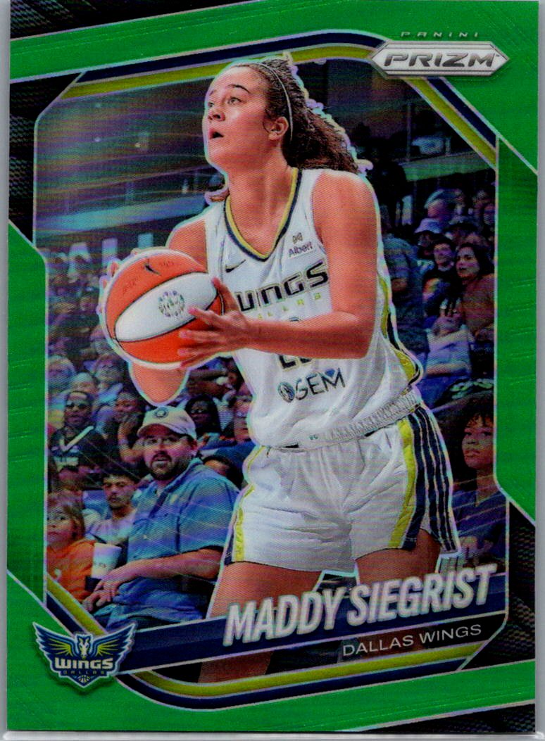 2025 Panini Prizm WNBA - Green Prizms Maddy Siegrist #50 front