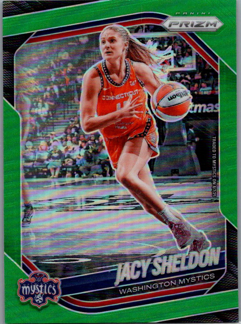 2025 Panini Prizm WNBA - Green Prizms Jacy Sheldon #113 front