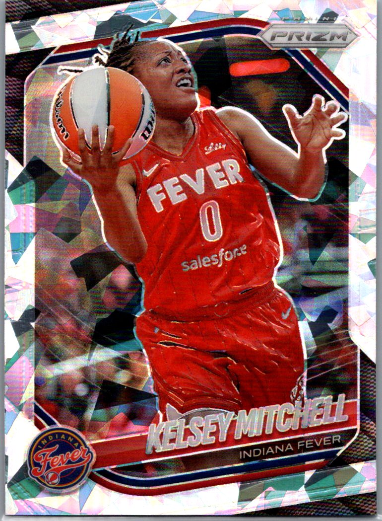 2025 Panini Prizm WNBA - Ice Prizms Kelsey Mitchell #35 front