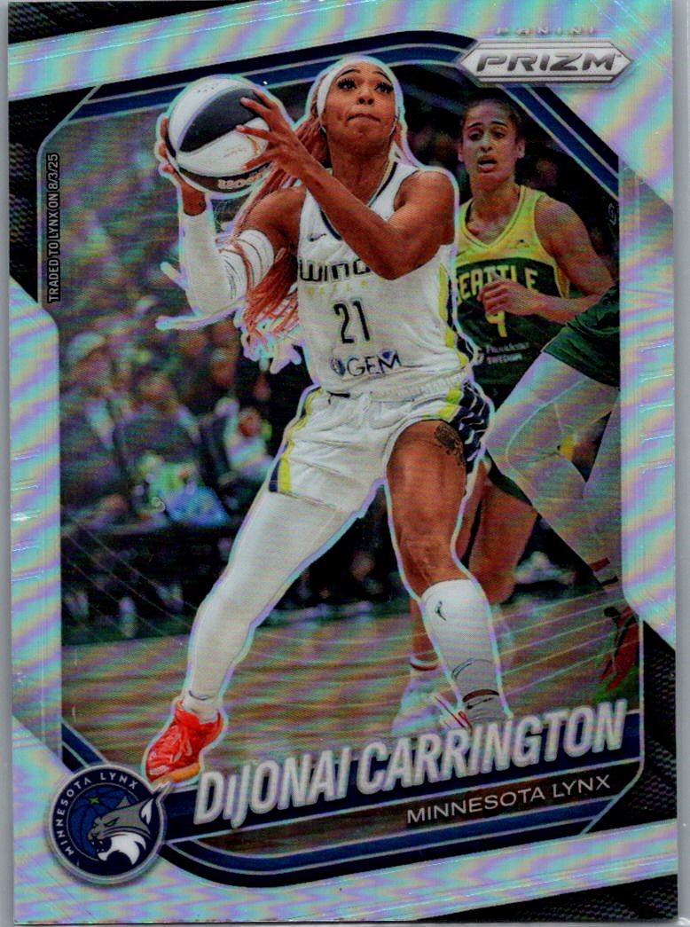 2025 Panini Prizm WNBA - Silver Prizms DiJonai Carrington #9 front