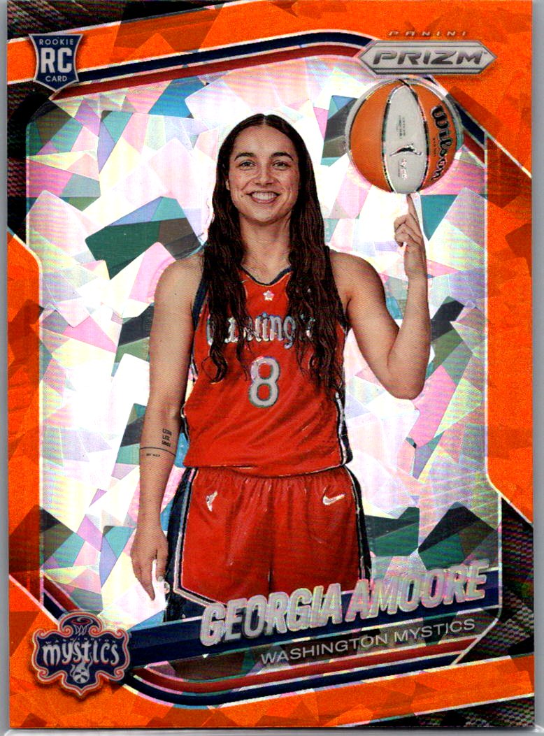2025 Panini Prizm WNBA - Zduplicate Orange Ice Prizms Georgia Amoore #140 front