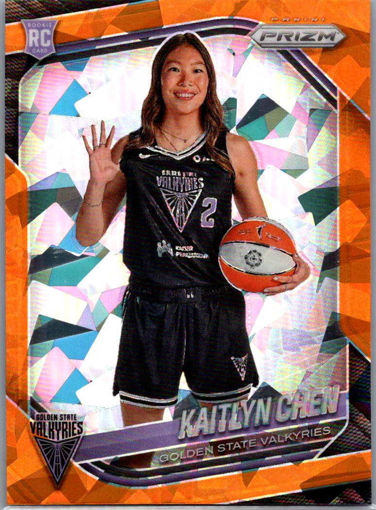 2025 Panini Prizm WNBA - Orange Ice Prizms Kaitlyn Chen #143 front
