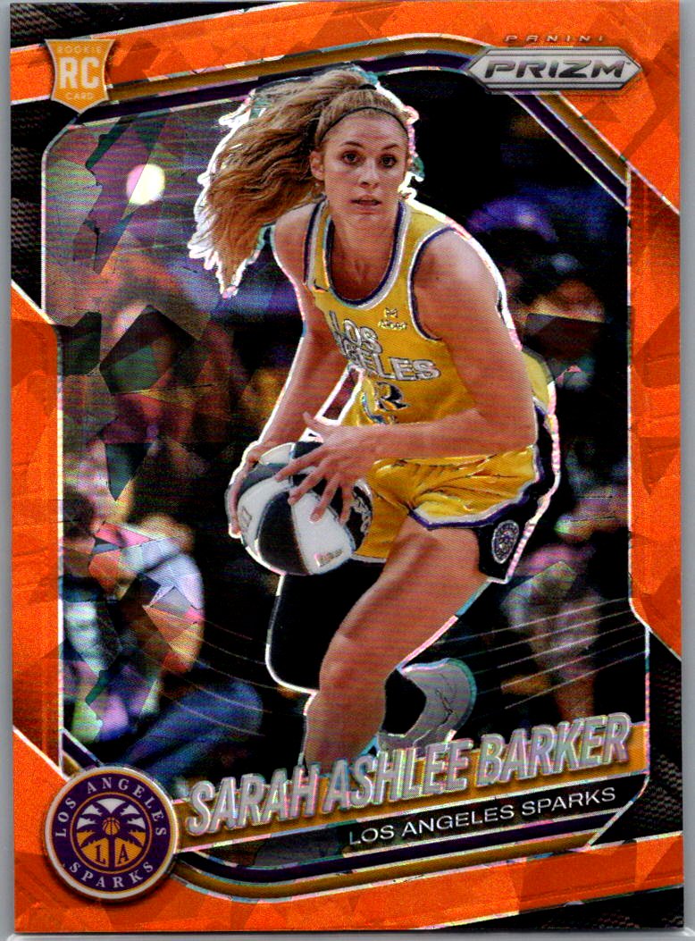 2025 Panini Prizm WNBA - Zduplicate Orange Ice Prizms Sarah Ashlee Barker #31 front