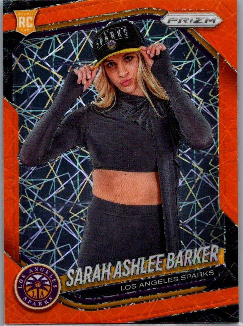 2025 Panini Prizm WNBA - Orange Velocity Prizms Sarah Ashlee Barker #142 front