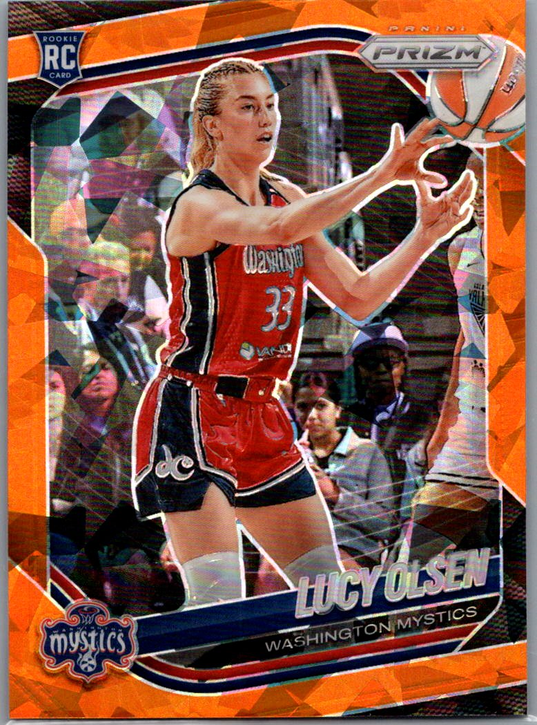 2025 Panini Prizm WNBA - Orange Ice Prizms Lucy Olsen #104 front