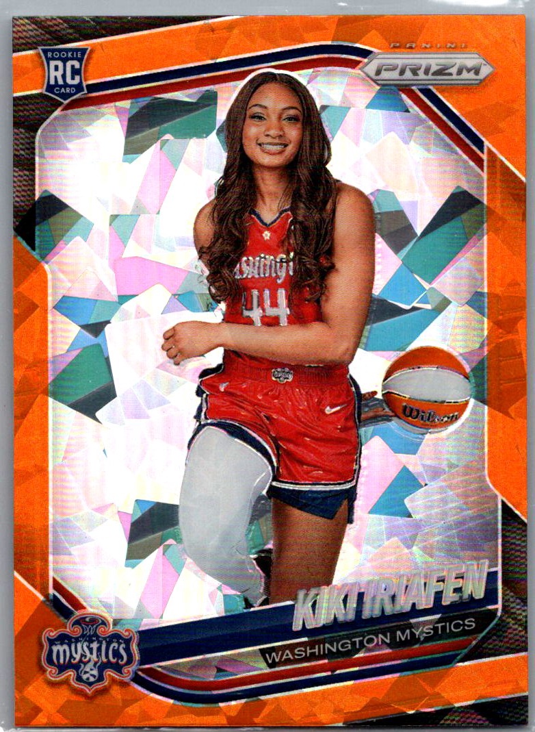 2025 Panini Prizm WNBA - Zduplicate Orange Ice Prizms Kiki Iriafen #149 front