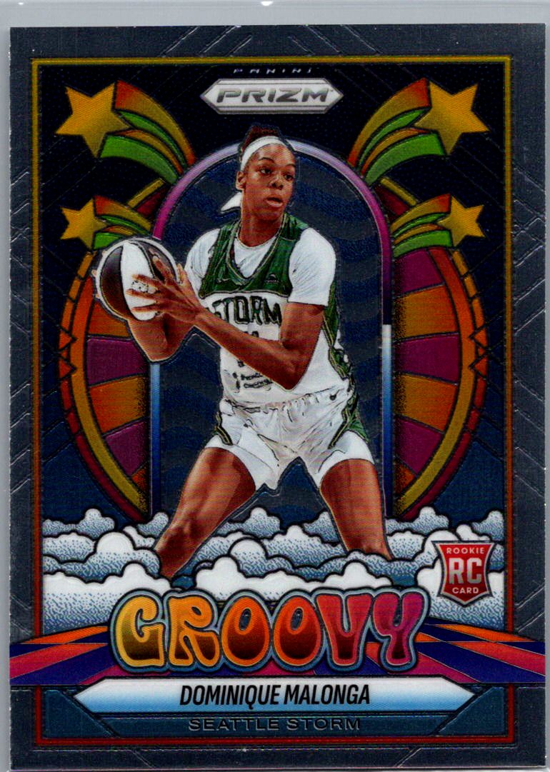 2025 Panini Prizm WNBA - Groovy Dominique Malonga #8 front