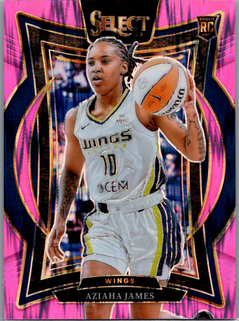 2025 Panini Select WNBA - Silver Prizms Aziaha James #76 RC front