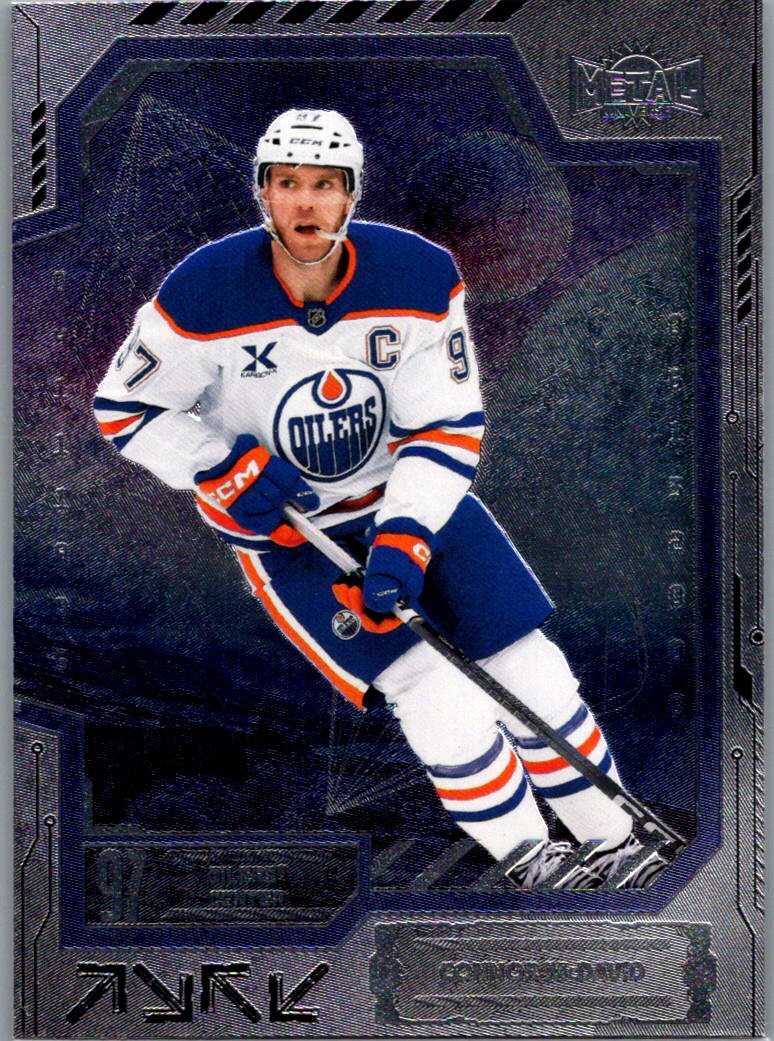 2025-26 SkyBox Metal Universe Connor McDavid #7 front