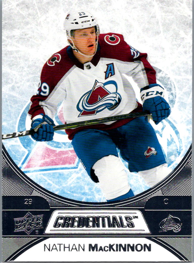 2021-22 Upper Deck Credentials Nathan MacKinnon #4 front