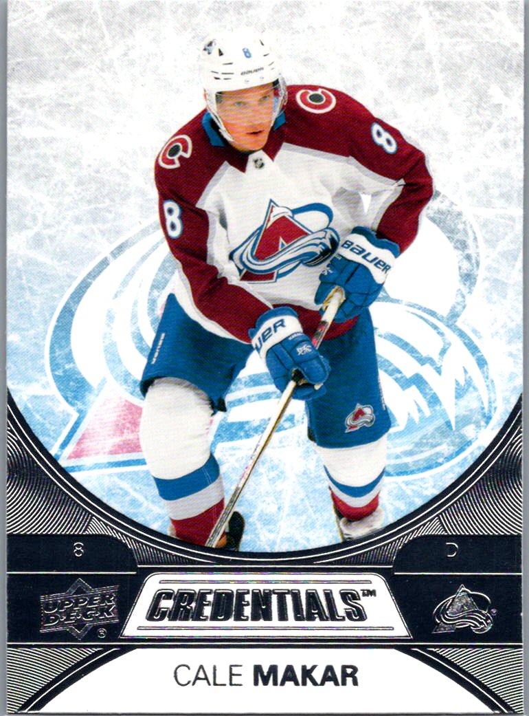 2021-22 Upper Deck Credentials Cale Makar #13 front