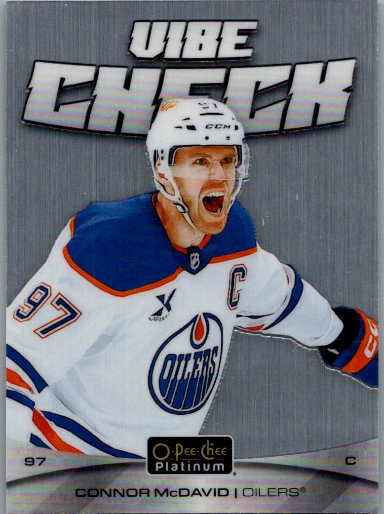 2025-26 O-Pee-Chee Platinum - Vibe Check Connor McDavid #VC-6 front