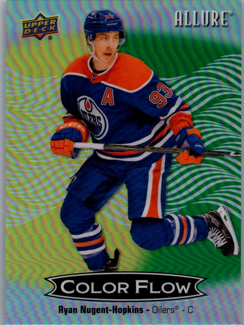 2024-25 Upper Deck Allure - Color Flow Yellow-Green Ryan Nugent-Hopkins #CFL-49 front