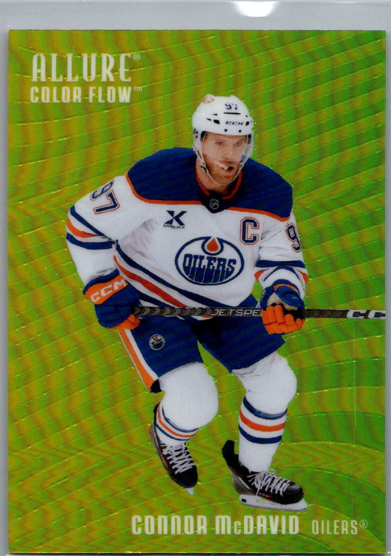 2025-26 Upper Deck Allure - Color Flow Yellow-Green Connor McDavid #CF-30 front