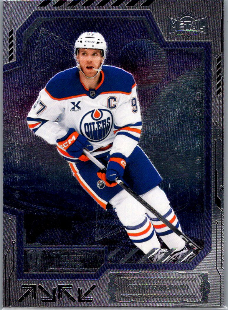 2025-26 SkyBox Metal Universe Connor McDavid #7 front