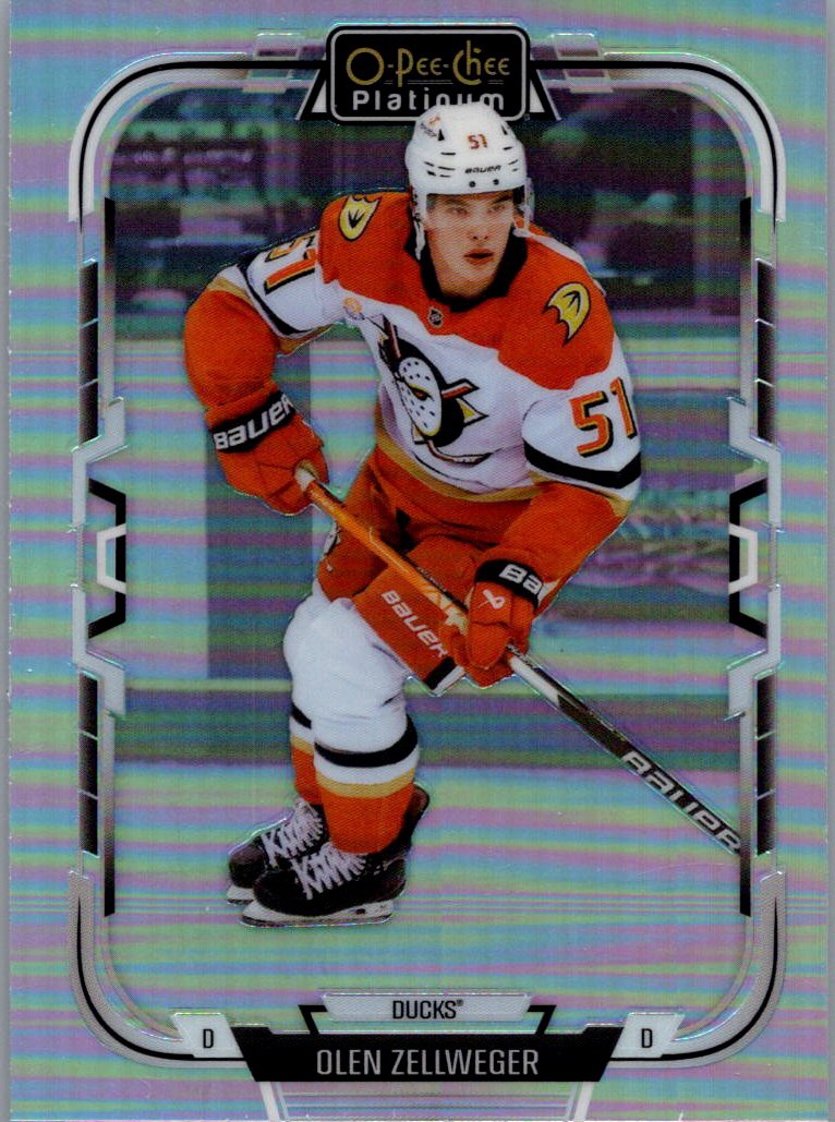 2025-26 O-Pee-Chee Platinum - Rainbow Olen Zellweger #121 front