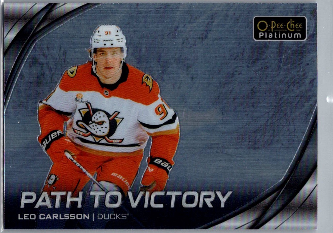 2025-26 O-Pee-Chee Platinum - Path to Victory Leo Carlsson #PV-17 front