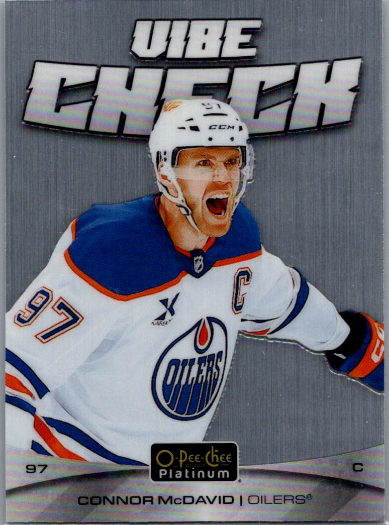 2025-26 O-Pee-Chee Platinum - Vibe Check Connor McDavid #VC-6 front